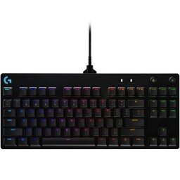 Teclado Mecanico Gamer Profesional Logitech G Pro TKL GX Clicky Blue Ingles Negro