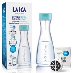 Botella con Filtro de Agua Italiano LAICA Flow'n Go 1 Litro