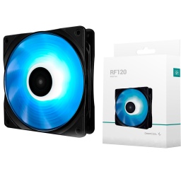 Fan Cooler DeepCool RF120 RGB 120MM con Controlador PWM Silencioso Negro