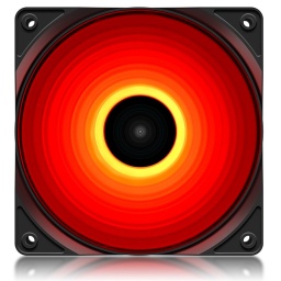 Fan Cooler Ventilador LED DeepCool RF120R 12cm Alta Luminosidad - Color Rojo