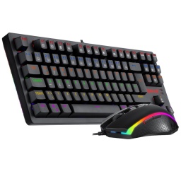 Kit Gaming Redragon K552 RGB SP Teclado Kumara + Mouse Griffin Negro