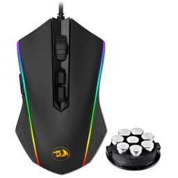 Mouse Gaming Redragon Memeanlion M710 Chroma RGB Sensor Optico Pixart 3325 Switches Omron - Negro