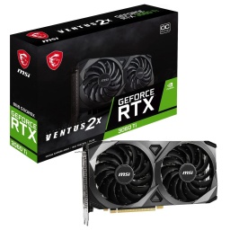 Tarjeta de Video MSI GeForce NVIDIA RTX3060 Ti Ventus 2X OC Gaming 8GB GDDR6X HDMID-Port