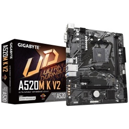 Motherboard Gigabyte A520M K V2 Socket AM4 AMD LAN Gigabit 2x DIMM DDR4 M.2 Ryzen Series