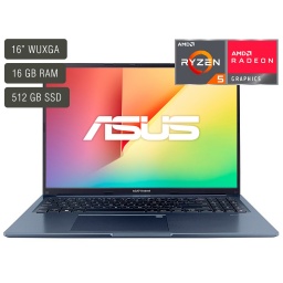 Notebook Asus Vivobook 16X M1603 16'' WUXGA LED IPS AMD Ryzen 5 5600H 16GB 512GB SSD M.2 Win.11 WiFi 6