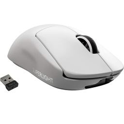 Mouse Gaming Logitech Pro X Superlight Inalambrico Lightspeed Hero 25K Ultra rpido y Liviano- Blanco