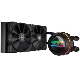 Water Cooling Refrigeracion Lquida Cougar Poseidon GT240 2x Fanes RGB Aluminio INTEL / AMD - Negro