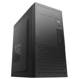 Gabinete Micro ATX Shot Gaming FA-5015 Negro con Fuente de 600W