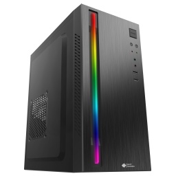 Gabinete Micro ATX Shot Gaming FA-5018 RGB Negro con Fuente de 600W