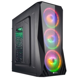 Gabinete Gamer Shot Gaming FA-3148 Frente de Acrilico Transparente Negro