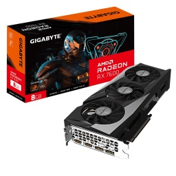 Tarjeta de Video Gigabyte AMD Radeon RX 7600 Gaming OC 8GB GDDR6 128-bit PCI-E 4.0 Windforce RGB Fusion