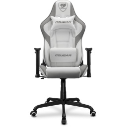 Silla Gamer Profesional Cougar Armor Elite White Cuero PVC Marco de Acero Calidad Premium - Blanca