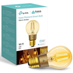 Lampara Inteligente LED Filamento TP-Link KL60 5W WiFi Smart App - Luz Calida