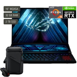 Notebook Gamer Asus ROG ZEPHYRUS DUO 16 GX650RX-LO156W 16'' 165Hz+14'' IPS AMD Ryzen 9 6900HX 32GB 2TB RTX3080Ti 16GB