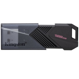 Pendrive USB 3.2 Kingston DataTraveler Exodia Onyx 128GB con Capuchon Movil (Negro mate)