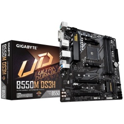 Motherboard Gigabyte B550M DS3H AMD Socket AM4 DDR4 4xDIMM LAN Gigabit PCIe 4.0 M.2