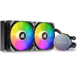 Water Cooling Refrigeracion Lquida Kit Sharkoon S70 RGB 240mm ARGB Para Intel y AMD - Negro