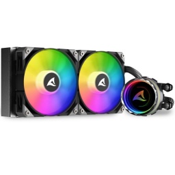 Water Cooling Refrigeracion Lquida Kit Sharkoon S80 RGB 240mm ARGB Para Intel y AMD - Negro