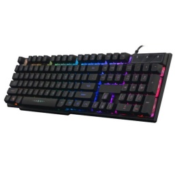 Teclado Shot Gaming SHOP-SUP-8002 USB Retroiluminado RGB Espaol Negro