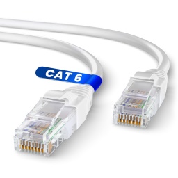 Cable de Red Patchcord Cat6 15 Metros Armado - Blanco