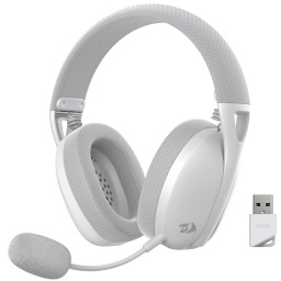 Auriculares Inalambricos Redragon Ire Pro H848 7.1 Surround Bluetooth PC Play Station Switch Android - Blanco/Gris