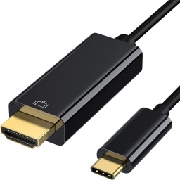 Cable Gravity de USB-C (Tipo C) a HDMI 4K de 1.8 Metros Negro