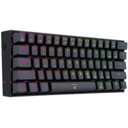 Teclado Gamer 60% Redragon Dragonborn K630 Mecanico RGB Switch Red - Negro