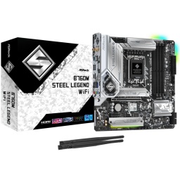 Motherboard ASRock B760M Steel Legend WiFi LGA1700 DDR5 Intel Gen. 12/13/14 M.2 mATX RGB