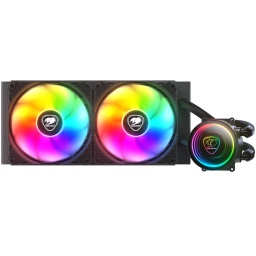 Water Cooling Refrigeracion Lquida Cougar Poseidon Elite 240 ARGB 2x Fanes RGB Intel y AMD - Negro