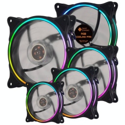 Fan Cooler Ventilador LED Shot Gaming SHOT-RGB 12cm. Molex RGB (Kit de 5 Unidades)