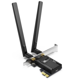 Tarjeta Adaptador PCI Express AX3000 TP-Link Archer TX55E Wi-Fi 6 y Bluetooth 5.2 2 Antenas Alta Ganancia