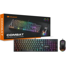 Combo Gamer Cougar Combat Teclado Mecanico RGB Switch Red y Mouse RGB