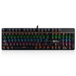 Teclado Gamer Mecanico Shot Gaming SHOT-900 Pro Series RGB Full Size Switch Blue - Negro