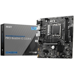Motherboard MSI PRO B660M-G DDR4 LGA1700 Intel Generación 12 M.2 PCIe 4.0