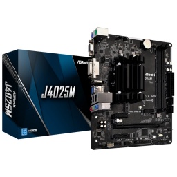 Motherboard ASRock J4025M mATX con Micro Procesador integrado Intel Dual Core J4025 DDR4 VGA/HDMI/DVI