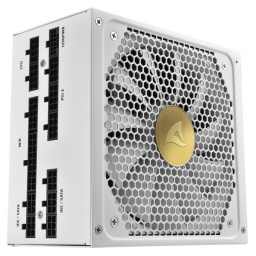 Fuente ATX 3.0 Sharkoon Rebel P30 1000W 80 Plus Gold PCIe Gen5 Modular Blanca