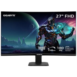 Monitor Curvo Gaming Gigabyte GS27FC 27'' LED VA 1500R Full HD 180Hz 1ms HDR  2xHDMI/DisplayPort