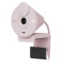 Camara Web Logitech BRIO 300 Rose SAMR USB-C con Tecnologa RightLight 2 Full HD 1080p Rosada