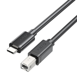Cable Unitek C14140ABK03-2M de USB-C a USB-B (Impresoras) - 2 Metros