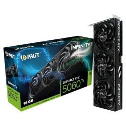 Tarjeta de Video Palit GeForce RTX 5060 Ti 16GB GDDR7 Infinity 3 SFF 128-bit DLSS 4 PCIe Gen5