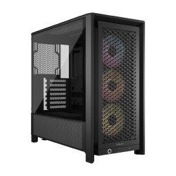 Gabinete Gamer Corsair Frame 4000D RS ARGB Mid Tower E-ATX Vidrio Templado Negro