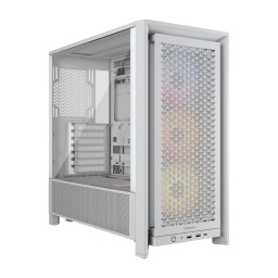 Gabinete Gamer Corsair Frame 4000D RS ARGB Mid Tower E-ATX Vidrio Templado Blanco