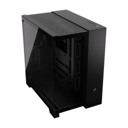 Gabinete Gamer Corsair 6500X Mid Tower Dos Camaras y Doble Vidrio Templado ATX USB-C Negro