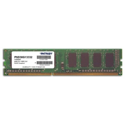 Memoria RAM DDR3 8GB 1333MHz Patriot UDIMM PSD38G13332 PC3-10600 CL9 Nueva
