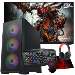 PC Gamer AMD Ryzen 5 5600GT 6 Ncleos 64GB 1TB NVMe Grficos AMD Vega 7 1900MHz + Monitor Gaming 27'' Full HD 165Hz