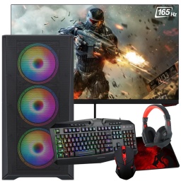 PC Gamer AMD Ryzen 5 5600GT 6 Ncleos 64GB 512GB SSD Grficos AMD Vega 7 1900MHz + Monitor Gaming 24'' Full HD 165Hz