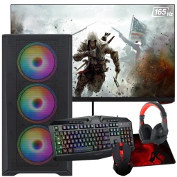 PC Gamer AMD Ryzen 7 5700G 8 Ncleos 32GB 512GB NVMe Grficos AMD Vega 8 2100MHz + Monitor Gaming 24'' Full HD 165Hz