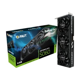 Tarjeta de Video Palit GeForce RTX 5060 8GB GDDR7 Infinity 3 128-bit DLSS 4 PCIe 5.0