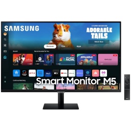 Monitor Streaming LED VA Samsung Smart M5 32'' Full HD 60Hz LS32DM500ENXGO HDR10 Audio Apps SmartTV