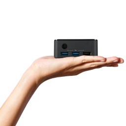 Ultra Mini PC ECS EliteGroup Liva Q3D Intel Quad Core N6000 4GB 128GB HDMI+DisplayPort LAN Gigabit Windows 11